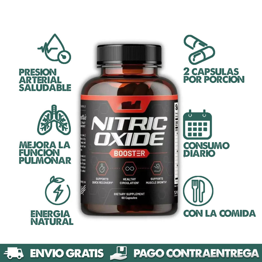 ÓXIDO NÍTRICO - Suplemento Premium 1000 mg 60 Cápsulas